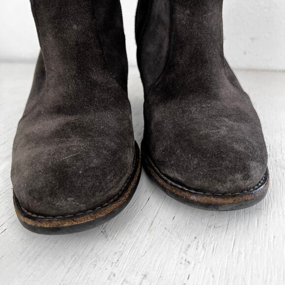 Paul Green Riley grey suede heeled ankle boot water resistant size 7.5 - Picture 5 of 12